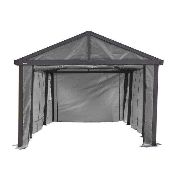 Sojag Samara Enclosure Kit for 12x20 ft Carport- dark grey 135-9165845